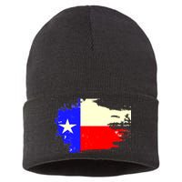 Grunge Texas Flag Sustainable Knit Beanie