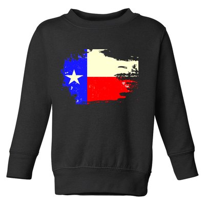 Grunge Texas Flag Toddler Sweatshirt