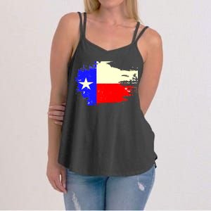 Grunge Texas Flag Women's Strappy Tank