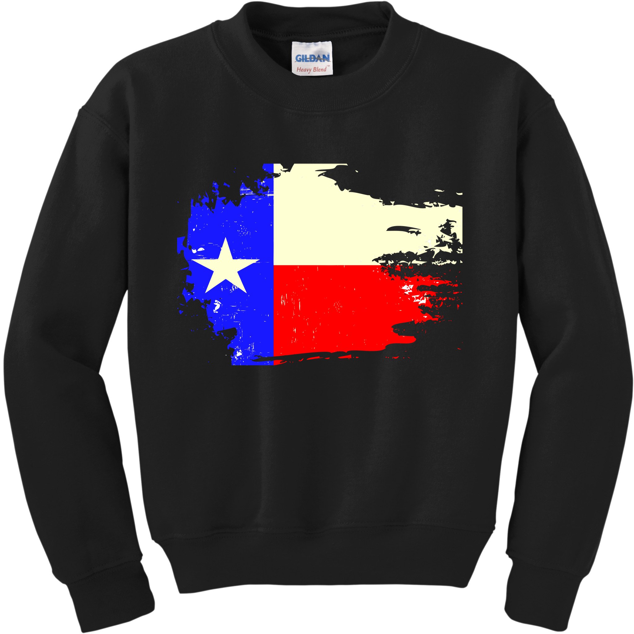 Grunge Texas Flag Kids Sweatshirt