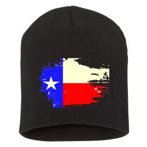 Grunge Texas Flag Short Acrylic Beanie