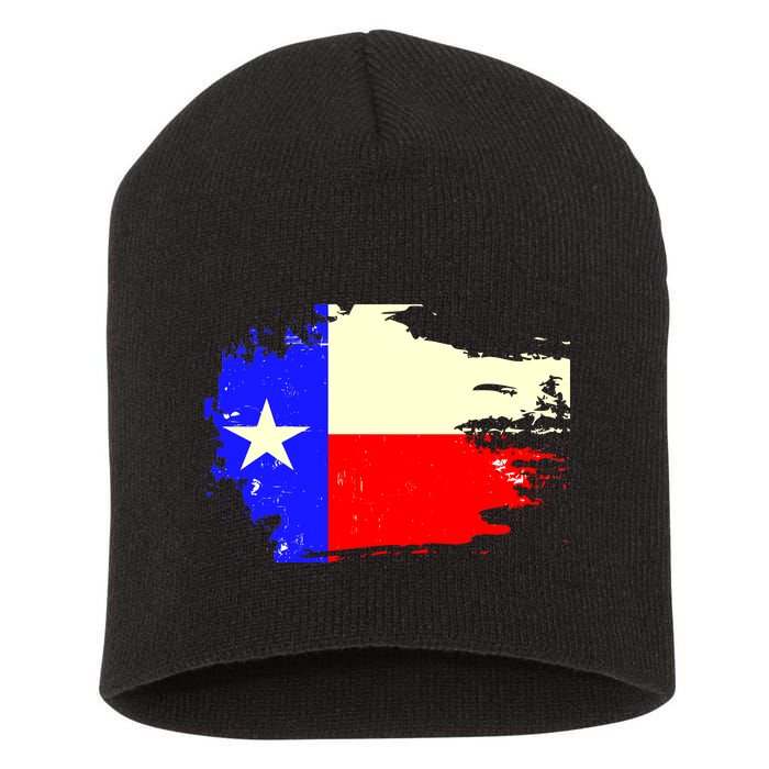 Grunge Texas Flag Short Acrylic Beanie