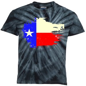 Grunge Texas Flag Kids Tie-Dye T-Shirt