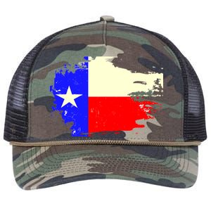 Grunge Texas Flag Retro Rope Trucker Hat Cap