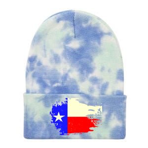 Grunge Texas Flag Tie Dye 12in Knit Beanie