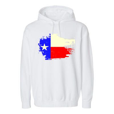 Grunge Texas Flag Garment-Dyed Fleece Hoodie