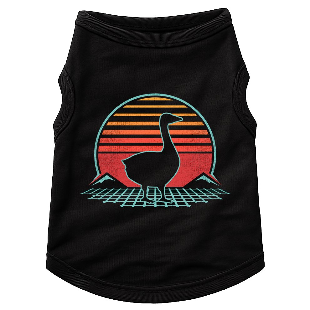 Goose Retro Vintage 80s Style Animal Lover Gift Great Gift Doggie Tank