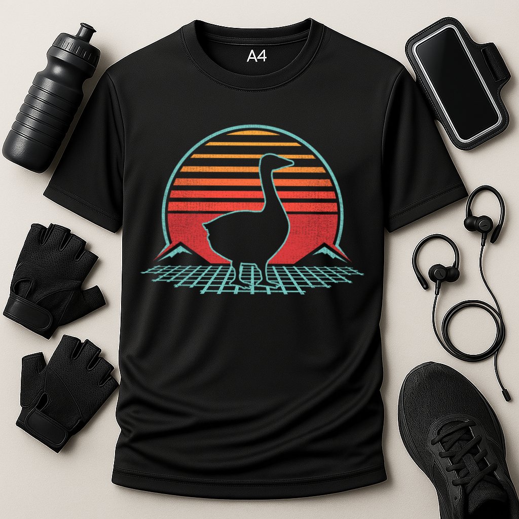 Goose Retro Vintage 80s Style Animal Lover Gift Great Gift Cooling Performance Crew T-Shirt