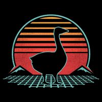 Goose Retro Vintage 80s Style Animal Lover Gift Great Gift Cooling Performance Crew T-Shirt