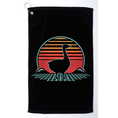 Goose Retro Vintage 80s Style Animal Lover Gift Great Gift Golf Towel