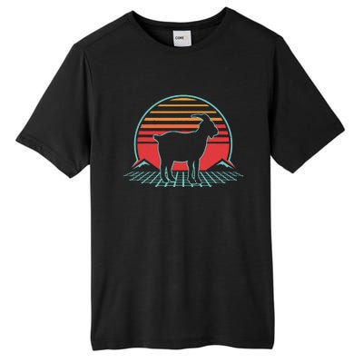 Goat Retro Vintage 80s Style Farm Animal Lover Gift Tall Fusion ChromaSoft Performance T-Shirt