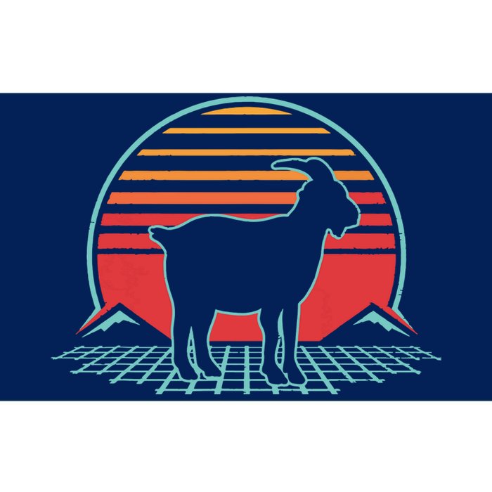 Goat Retro Vintage 80s Style Farm Animal Lover Gift Bumper Sticker