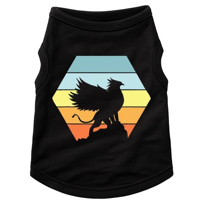 Griffin Retro Vintage Sunset Lion Eagle Mythical Creature Doggie Tank