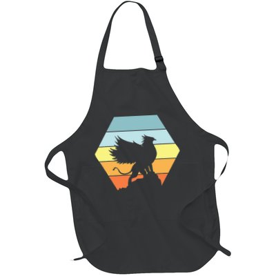 Griffin Retro Vintage Sunset Lion Eagle Mythical Creature Apron