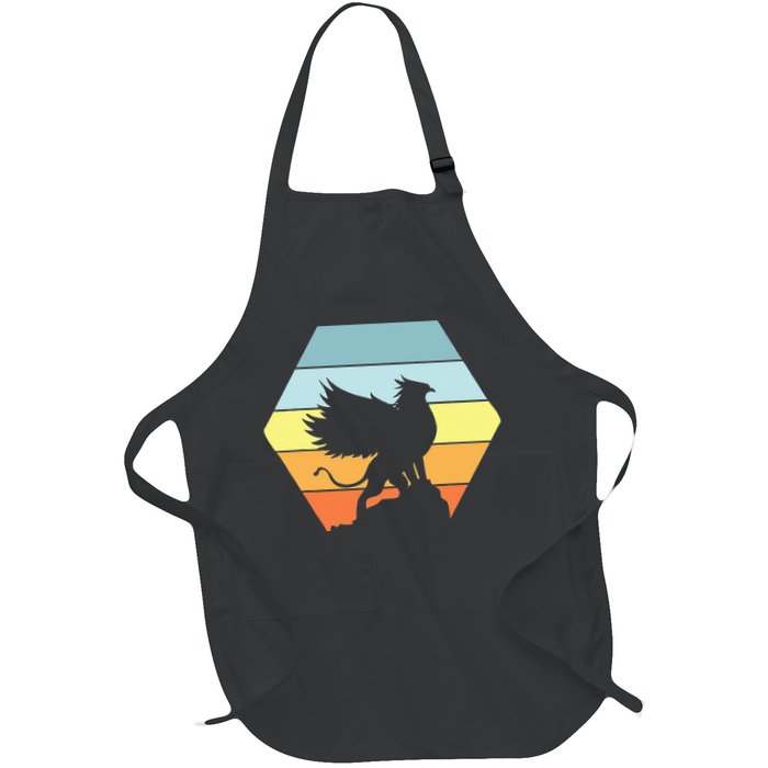 Griffin Retro Vintage Sunset Lion Eagle Mythical Creature Apron