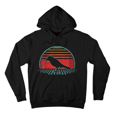 Grackle Retro Vintage 80s Style Hoodie