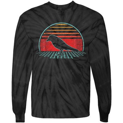 Grackle Retro Vintage 80s Style Tie-Dye Long Sleeve Shirt