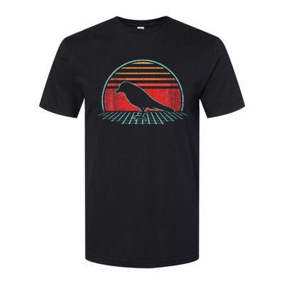 Grackle Retro Vintage 80s Style Softstyle CVC T-Shirt