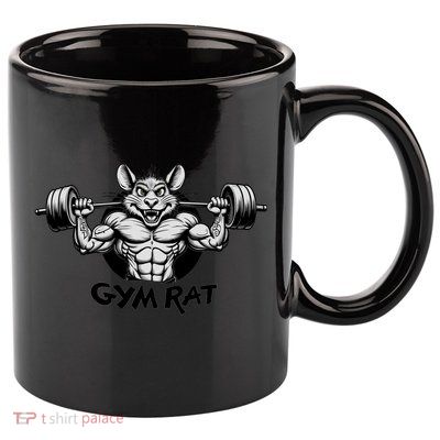 Gym Rat Workout 11oz C Handle Ceramic Mug