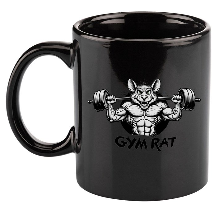 Gym Rat Workout 11oz C Handle Ceramic Mug