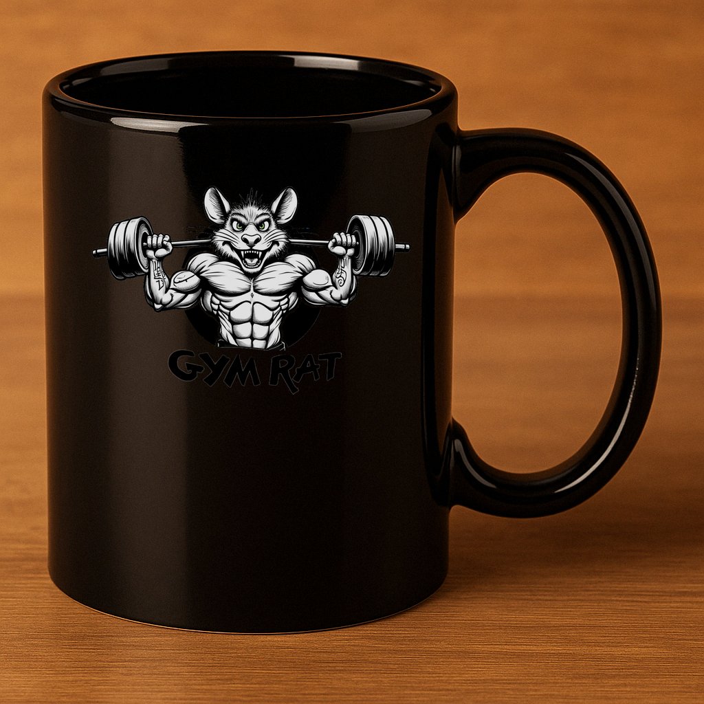 Gym Rat Workout 11oz C Handle Ceramic Mug