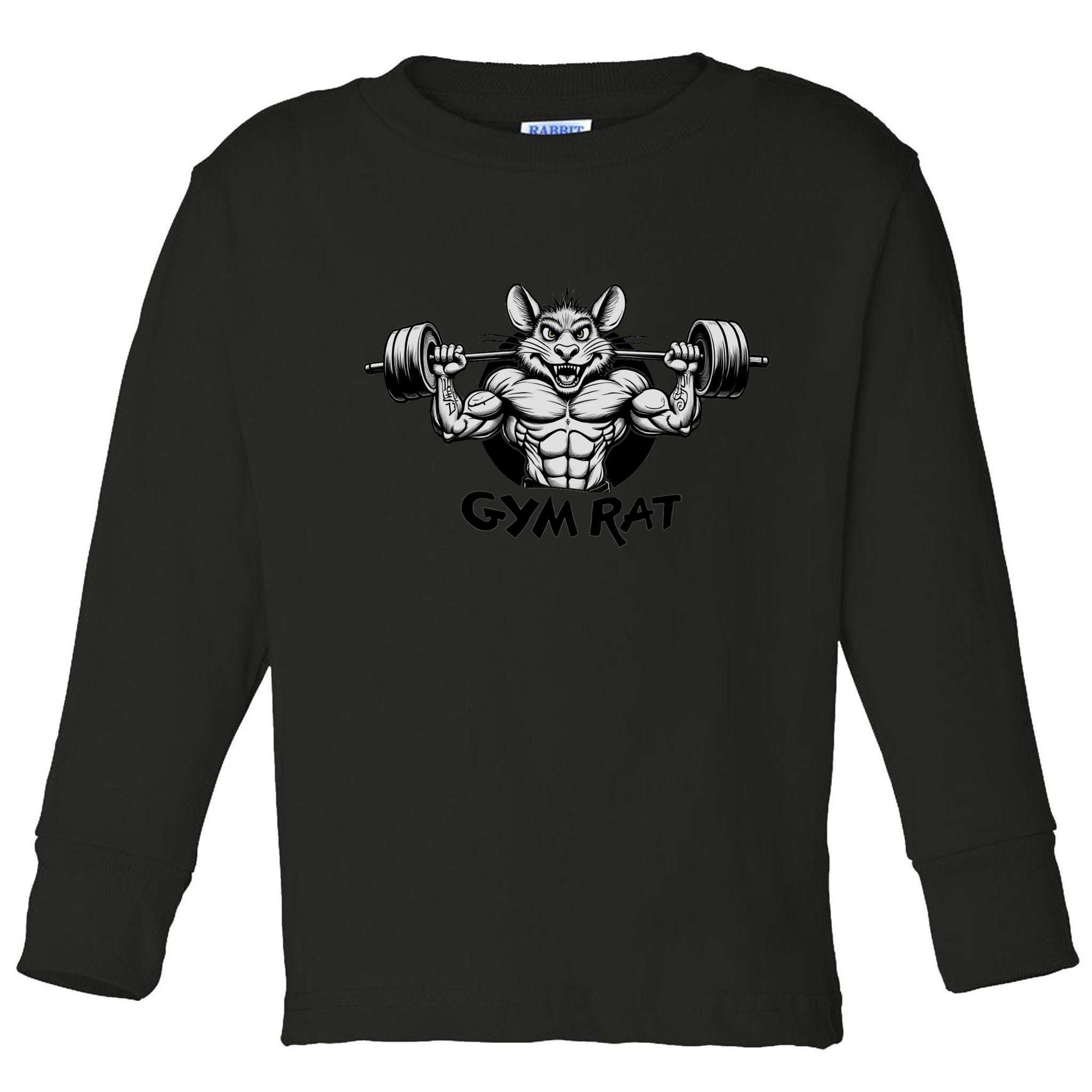 Gym Rat Workout Toddler Long Sleeve Shirt