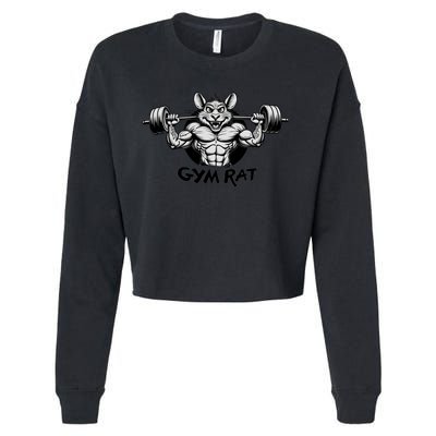 Gym Rat Workout Cropped Pullover Crew