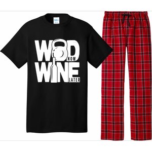 Gym Rats Wod Now Wine Later Gift Pajama Set