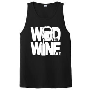 Gym Rats Wod Now Wine Later Gift PosiCharge Competitor Tank