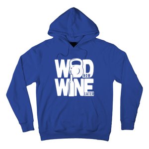 Gym Rats Wod Now Wine Later Gift Hoodie