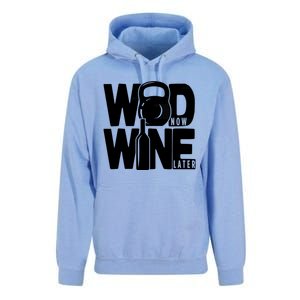 Gym Rats Wod Now Wine Later Gift Unisex Surf Hoodie