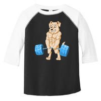 Golden Retriver Weightlifting Toddler Fine Jersey T-Shirt