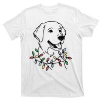 Golden Retriever With Christmas Lights T-Shirt