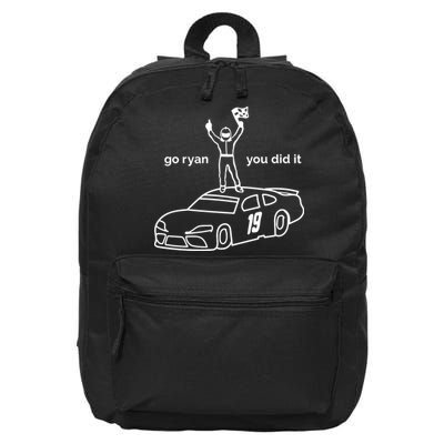 Go Ryan Win You Did It 16 in Basic Backpack
