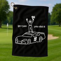 Go Ryan Win You Did It Golf Towel