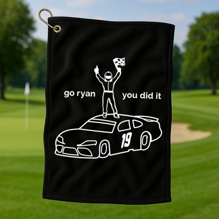 Go Ryan Win You Did It Golf Towel