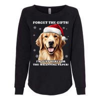 Golden Retriever With Christmas Hat For Funny Dog Christmas Womens California Wash Sweatshirt