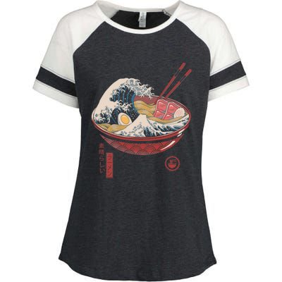 Great Ramen Wave Enza Ladies Jersey Colorblock Tee