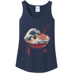 Great Ramen Wave Off Kanagawa Funny Japanese Food Ladies Essential Tank