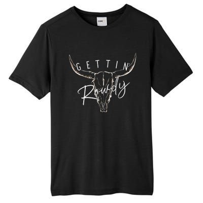 Getting Rowdy Western Getting Hitched Bachelorette Tall Fusion ChromaSoft Performance T-Shirt