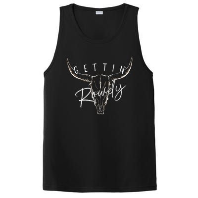 Getting Rowdy Western Getting Hitched Bachelorette PosiCharge Competitor Tank