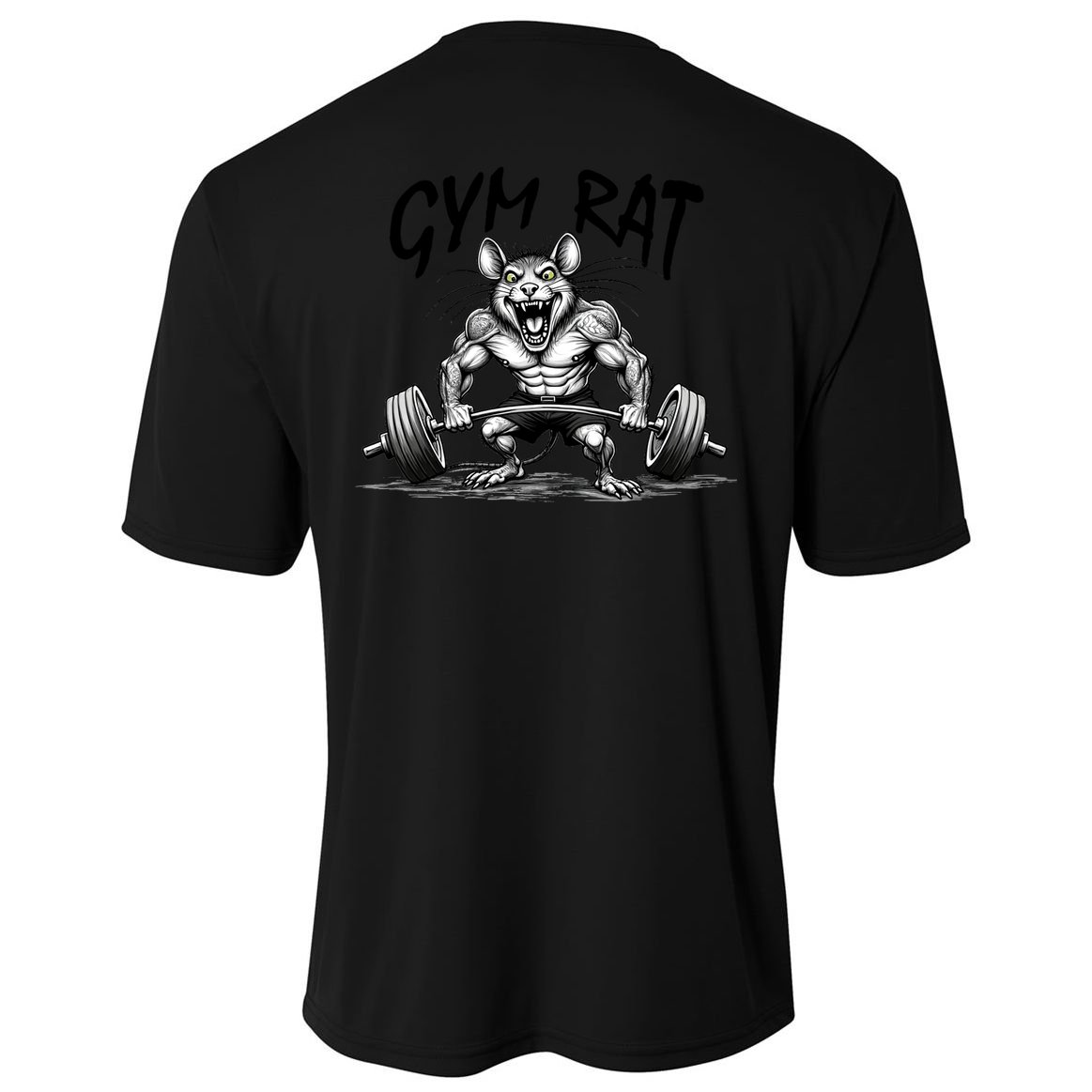 Gym Rat Workout Front and Back Cooling Performance Crew T-Shirt