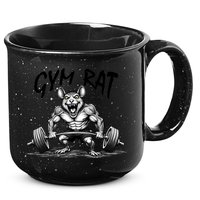 Gym Rat Workout Front and Back 15oz Campfire Ceramic Mug