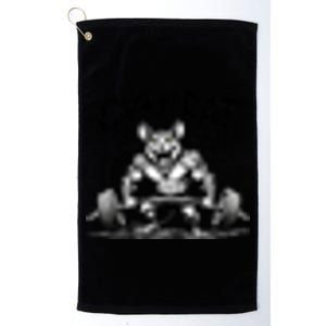 Gym Rat Workout Front and Back Platinum Collection Golf Towel