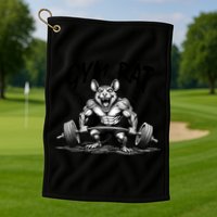 Gym Rat Workout Front and Back Golf Towel