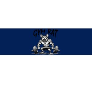 Gym Rat Workout Front and Back Bumper Sticker