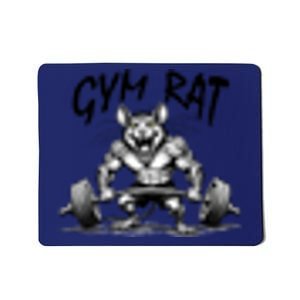 Gym Rat Workout Front and Back Mousepad