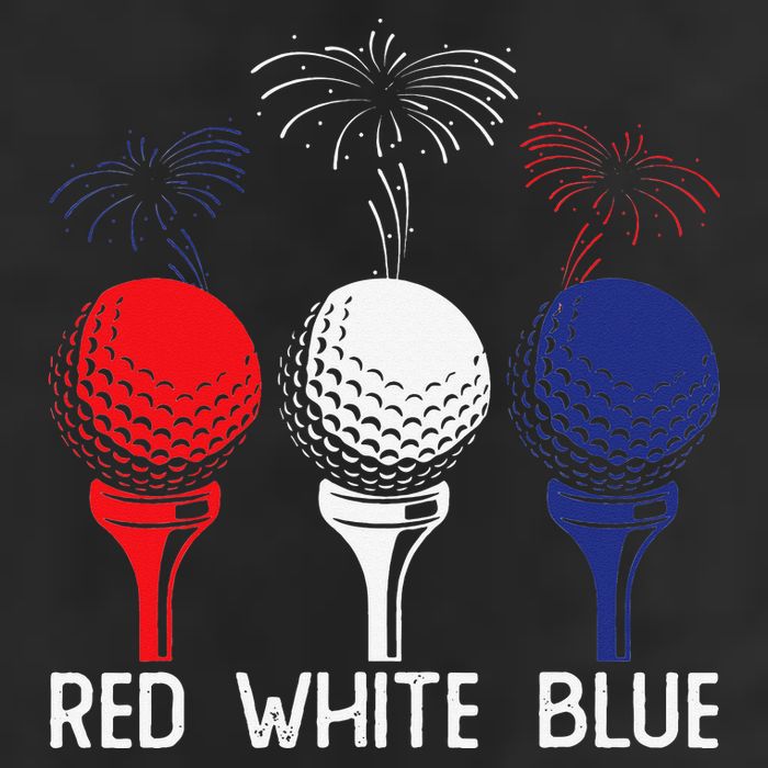 Golf Red White Blue Us Flag Patriotic 4th Of July 7 Panel Mesh Trucker Snapback Hat