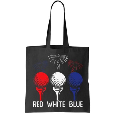 Golf Red White Blue Us Flag Patriotic 4th Of July Bag