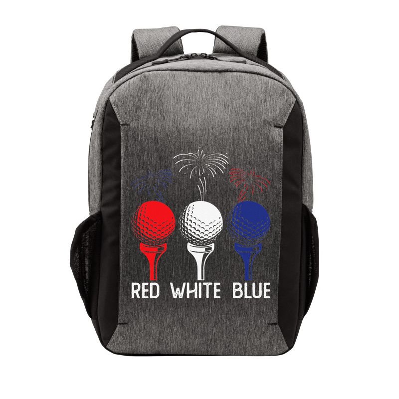Golf Red White Blue Us Flag Patriotic 4th Of July Vector Backpack